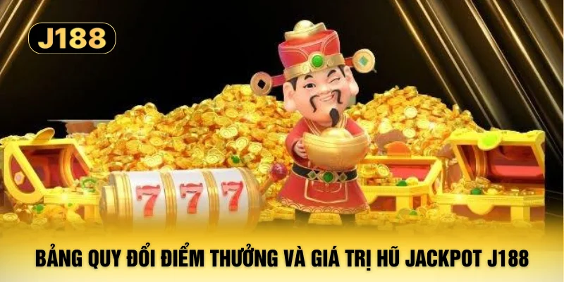 Bảng quy đổi điểm thưởng và giá trị hũ Jackpot J188